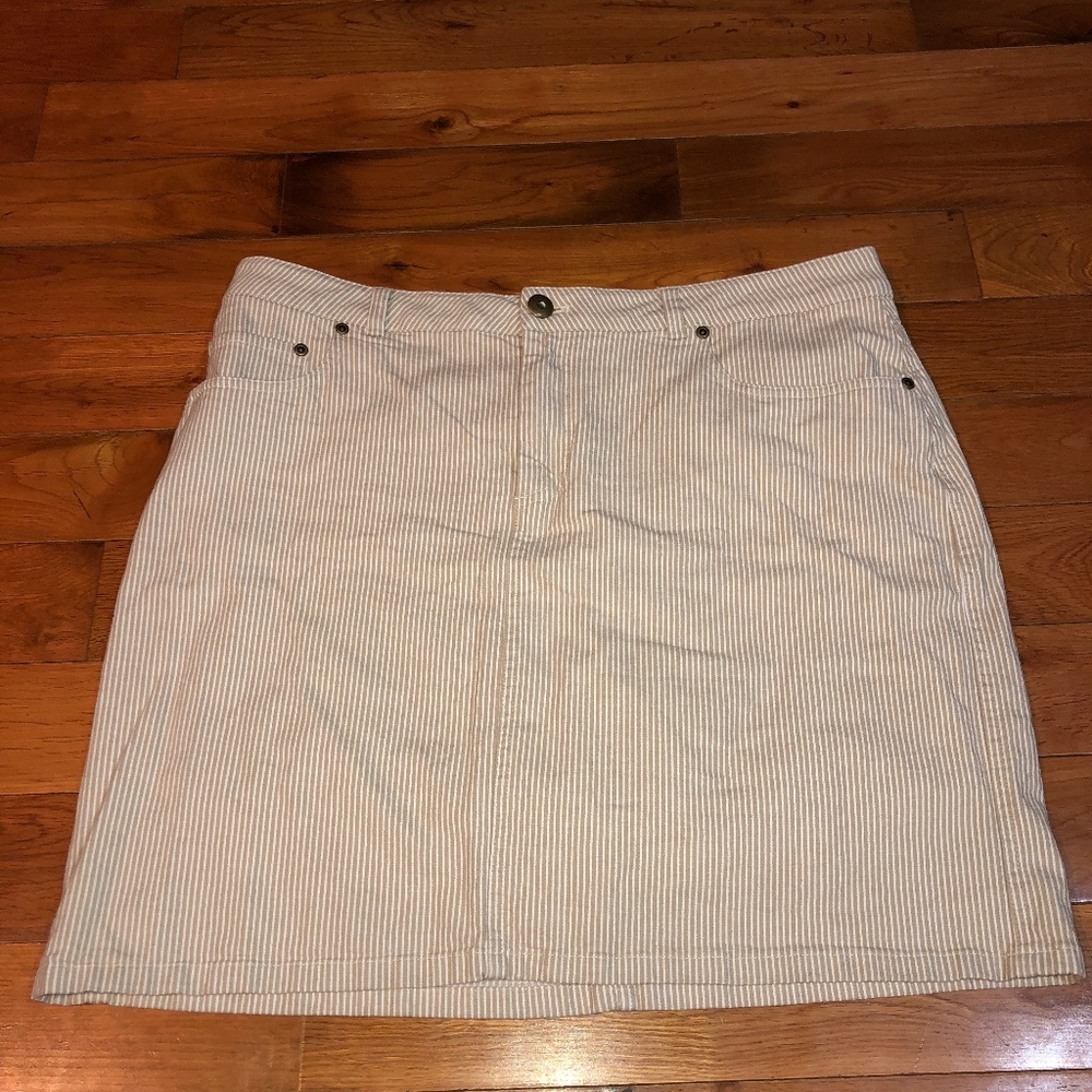 Christopher & Banks High waisted striped skirt